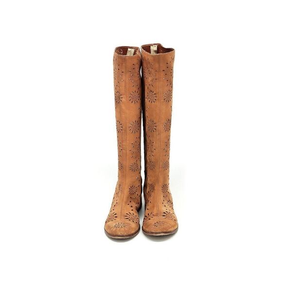 ANTHROPOLOGIE Bohemian Boots, , Suede, Tan, Size 7.5 (EU) 38 - Picture 9 of 13
